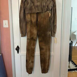 WOMEN'S COTTON CITIZEN LUXE SWEATPANTS - CAMO TIE DYE - SIZE S